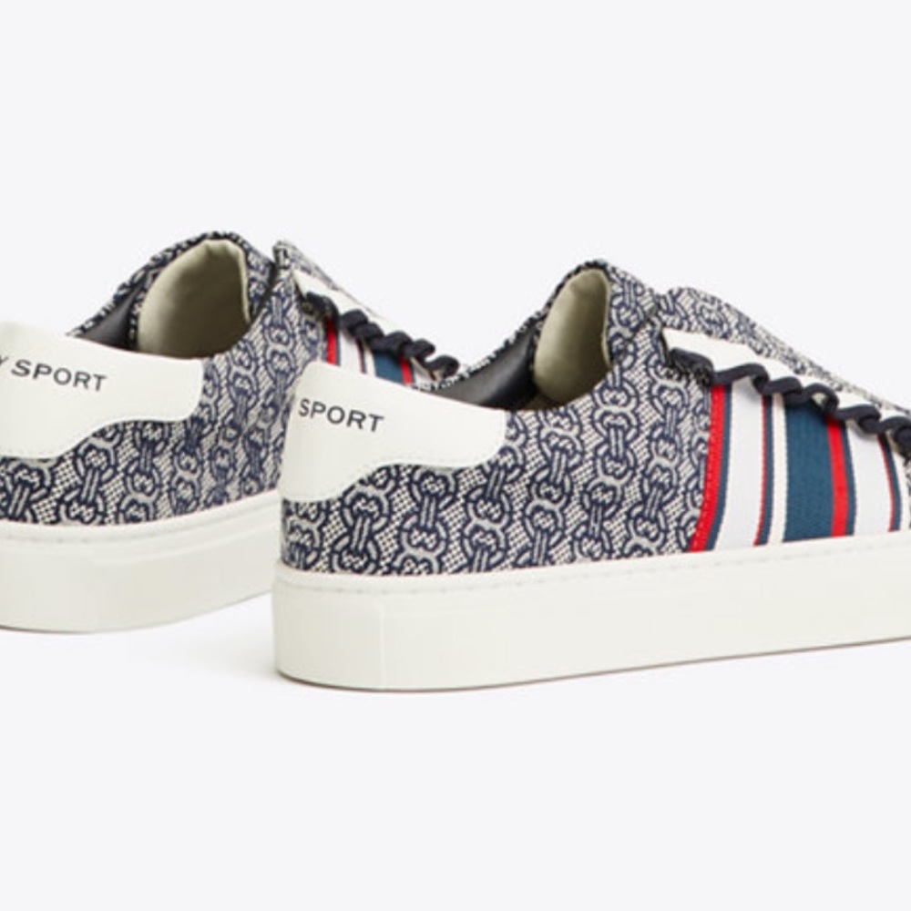 Tory Sport Ruffle Slip-On Sneakers